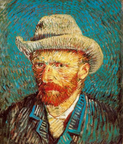 Van Gogh, Autoritratto con cappello